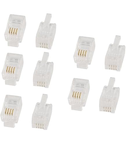 新品 6極2芯 電話用 モジュラープラグ 600個セット Amazon | 6極2芯モジュラープラグ 100個 | モジュラケーブル